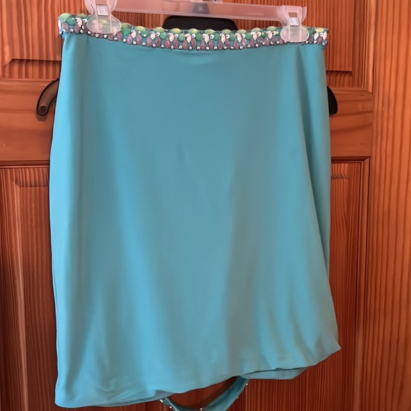 Rachel Allan Turquoise Embellished Prom Dress - Picture 5 of 5